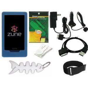  Zune HD 16GB / 32GB Series  Player Blue Silicone Skin Case 