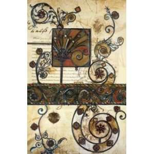 Susan Gillette 25W by 39H  Paisley Tapestry CANVAS Edge #6 1 1/4 