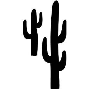  Tree Wall Decals   Cactus 3 Plant life Silhouette   12 