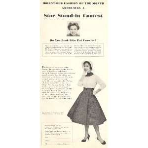   Pat Crowley Star Stand in Contest 1955 Advertisement 