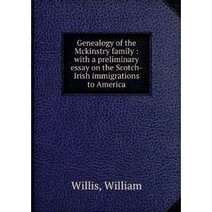   on the Scotch Irish immigrations to America William Willis Books