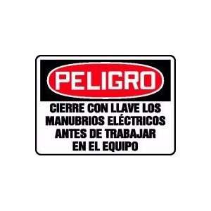   TRABAJAR EN EL EQUIPO Sign   7 x 10 .040 Aluminum