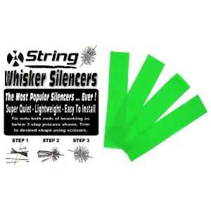 ARCHERY BOWSTRING WHISKER SILENCERS LEAF GREEN 2 PAIR 