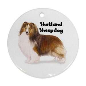  Shetland Sheepdog Sheltie Ornament (Round)