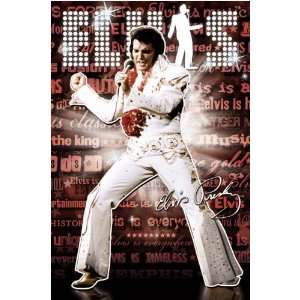  Poster (Dancing In White Bling Suit) (Size 24 x 36)