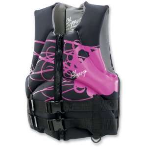   Womens Electra Vest, Black/Pink, Size Sm 3241 0088 Automotive