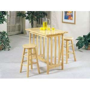   Top Breakfast Table Set w/ Natural Finish #AC 012412