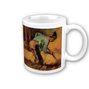  Man Stopping with Stick or Spade by Vincent Van Gogh Coffee Cup 