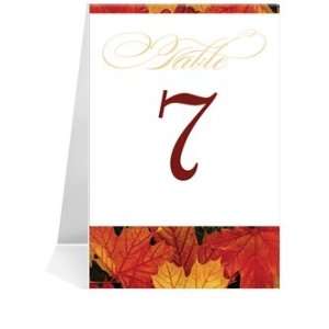   Table Number Cards   Sweet Autumn Pop #1 Thru #29
