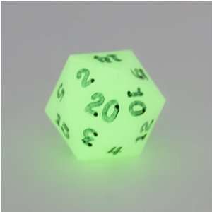  Glow in the Dark 20 Sided Dice, D20 Toys & Games