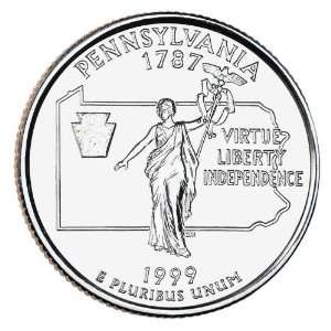  1999 D Pennsylvania State Quarter BU Roll 