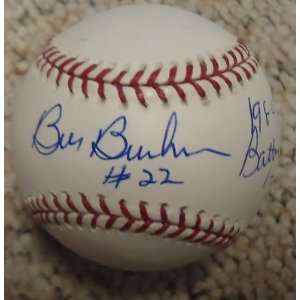 Bill Buckner Signed Baseball   OML * CUBS* W COA Sports 