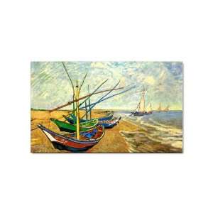   Beach at Saintes Maries By Vincent Van Gogh Magnet