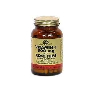  Vitamin C 500 mg with Rose Hips, 500 Tablets, Solgar 