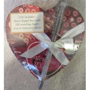  Heart shaped Box with 200 Matching Heart shaped Stationery 