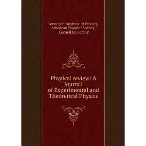  Physical review A Journal of Experimental and Theoretical 