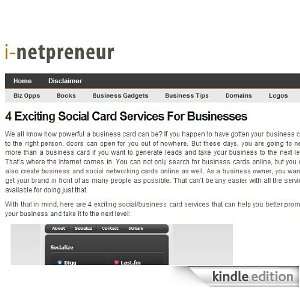   netpreneur All about Online Startups Kindle Store Panah. C. Rad