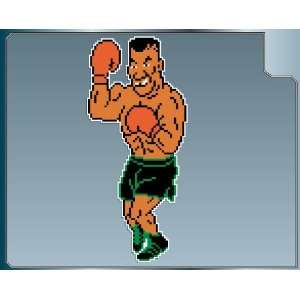  MIKE TYSON Flexing from Punch Out 8bit vinyl decal 
