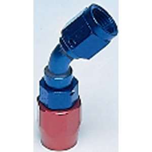   Red Anodized Aluminum 45 Degree Angled  10AN Female to  10AN Hose End