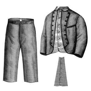  1868 Suit for Boy 8 10 Yrs. 28 Chest   23 Waist Pattern 