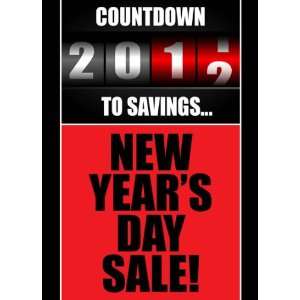  Countdown to Savings New Years Sign