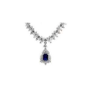  Night at the Oscars CZ Sapphire Necklace 