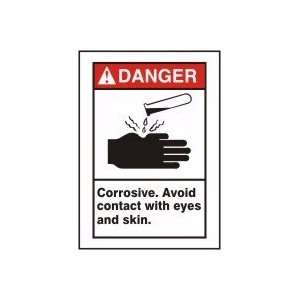  14X10 DNGR CORROSIVE AVOID Sign