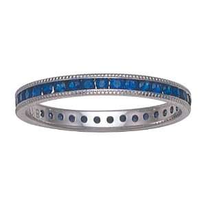   tm) Sapphire Eternity Band in Platinum 950 Size 8 Karina B Jewelry