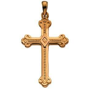  14k Yellow GoldCross Pendant Jewelry