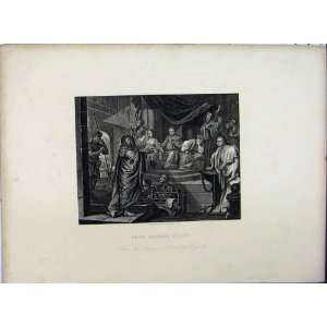   Before Felix Hogarth Engraving 1761 Medieval Print