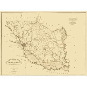    RICHLAND DISTRICT (SC/COLUMBIA) LANDOWNER MAP 1825