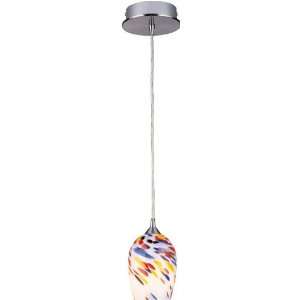 Lite Source Pendant Lamp Mixed Colored Glass Shade Type Jcd / G9 40w 