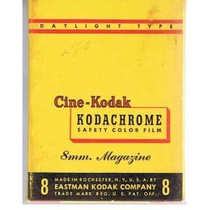  1953 1954 Cine Kodak Kodachrome Safety Color Film 8mm 