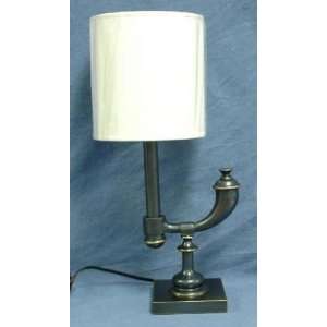   Expressions Bronze Table Lamp with White Shade