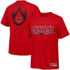   Miami University Redhawks Red Team Issue T shirt