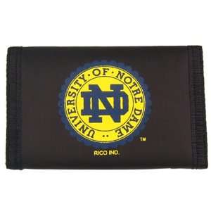  Notre Dame Fighting Irish Nylon Tri Fold Wallet Sports 