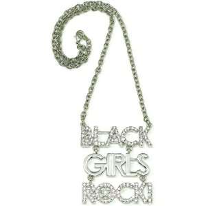  Black Girls Rock Necklace Medium Silver Color Jewelry