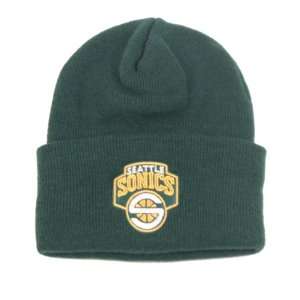  Seattle Sonics Green Cuffed Knit Hat