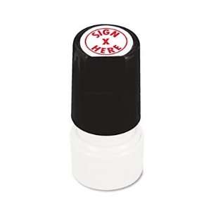  Universal 10086   Round Message Stamp, SIGN HERE, Pre 