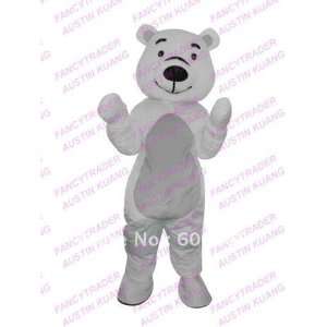  little white bear mascot costume bear fancy dress ft20299 