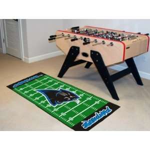   Panthers 6 ft RUNNER AREA CARPET/RUG FOOTBALL FIELD