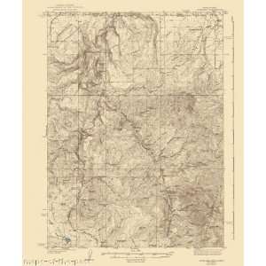  USGS TOPO MAP ROWLAND QUAD NEVADA (NV/ID) 1940