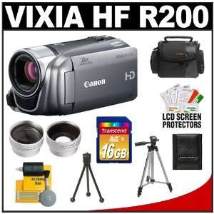  Canon Vixia HF R200 1080p HD Digital Video Camcorder with 2 