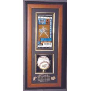  Wall Mountable Game Ticket And Baseball Case Sports 