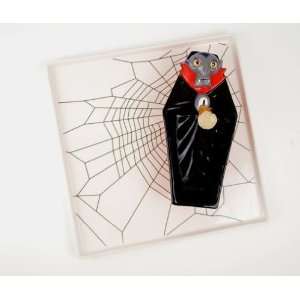  Dracula Serving Platter with Bowl & Candy Corn Spreader 
