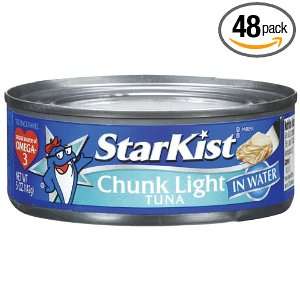 StarKist Chunk Light Tuna (packed In Water), 5 Ounce Cans (Pack of 48 