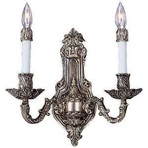  Wall Sconces. Empire Double Sconce In French Brass