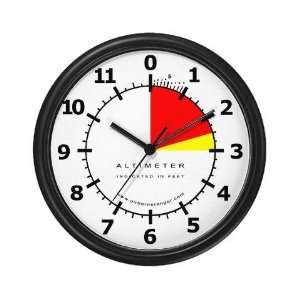  Altimeter White Halo Wall Clock by 