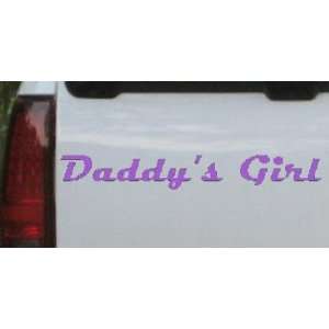 Purple 46in X 6.9in    Daddys Girl Girlie Car Window Wall Laptop Decal 
