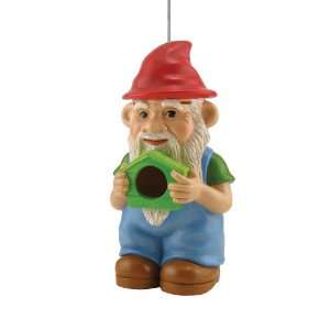  Cherry Valley Feeder Gnome Shaped Bird House Patio, Lawn 